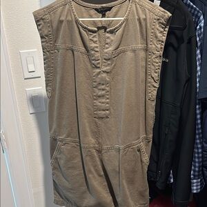 Express olive denim Sleeveless Dress